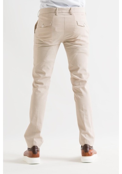 Ecer Slimfit Çizgili Yazlık İnce Gofre Kumaş Likralı Erkek Kumaş Pantolon 001
