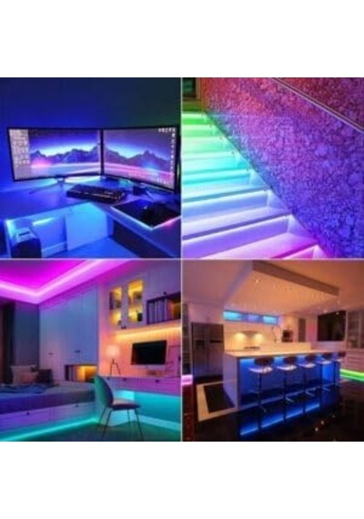 Led Şerit Bant 5 Metre 2835 Smd 12v Yeşil Işık 240 Led/m Ip20 Aydınlatma Kendinden Yapışkanlı
