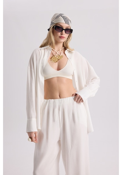 Mai Collection Mai Studios Co. Nunzia Arka Detaylı Ekru Oversize Gömlek Pantolon Takım Ekru Mai Collection Mai Studios Co. Nunzia Arka Detaylı Ekru Oversize Gömlek Pantolon Takım Ekru