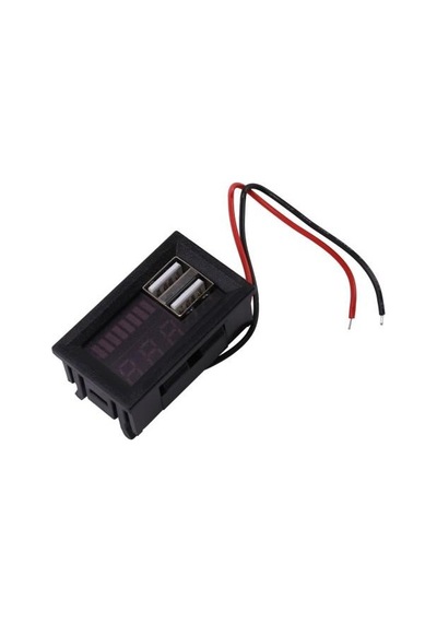 12v Akü Kapasite Göstergesi - 5v 2a Usb Çıkışlı