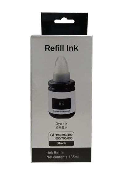 Mürekkep Refıll Ink Gı490/gı890 -135 Ml- Koli 50 - Siyah
