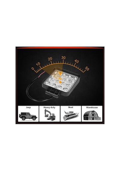 Traktör Led Kabin Lamba 16 Ledli 2 Adet