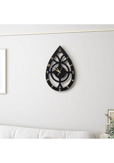Radıance Duvar Saati Siyah Gold Siyah - Gold