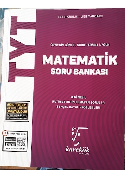TTYT Matematik Soru Bankası Karekök yayınları 2021 Yılı Basım
