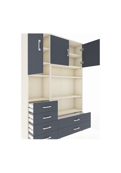 Arges Dolap 9 Raflı 6 Çekmeceli 3 Kapaklı 132x30x195 Aytaşı-antrasit/antrasit Antrasıt/antrasıt Arges Dolap 9 Raflı 6 Çekmeceli 3 Kapaklı 132x30x195 Aytaşı-antrasit/antrasit Antrasıt/antrasıt