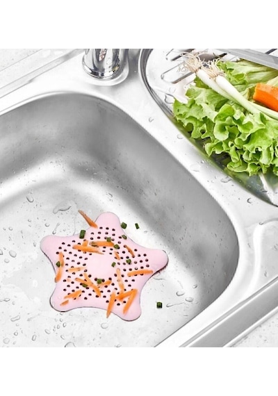 2 Adet Yıldız Lavabo Ve Küvet Süzgeci, Lavabo Tıkacı M-114 Plastik Diğer