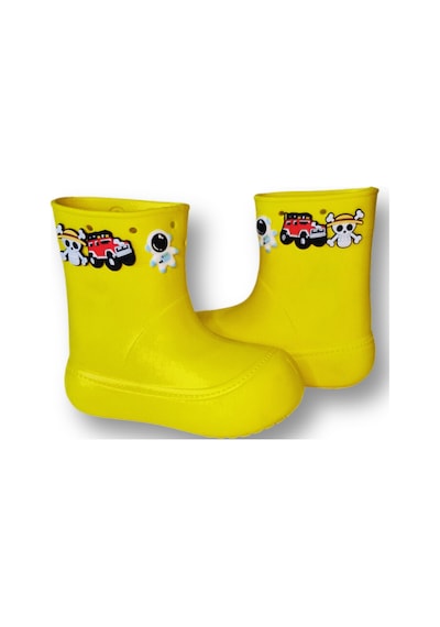 Sarı Yağmur Botu + Giraffe Çoraplı Set Sari Sarı