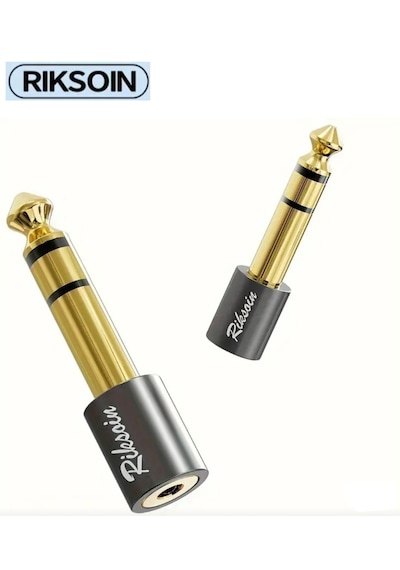 Riksoin 6.5mm To 3.5mm Dönüştürücü Ses Adaptörü Hi-fi Ses Teknolo