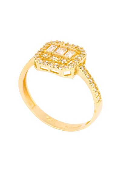 Cigold Taşlı Yüzük 14 Ayar Altın 2.01 Gr Oa-c11601029186 Renkli