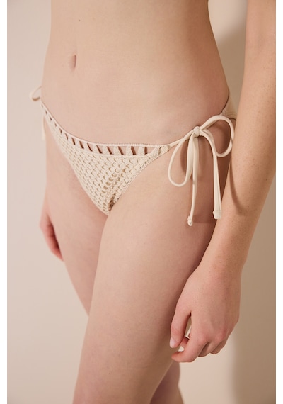 Penti Alita Örgülü Taş Rengi Bikini Altı Plwpnnva24ıy-st1 Gri