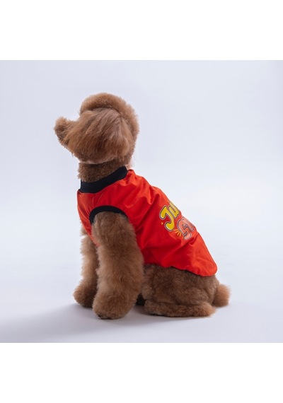 Red-kırmızı Just Smile Tişört Kedi Köpek Tişörtü-kedi Köpek Kıyafeti
