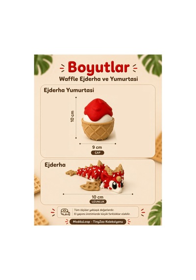 Waffle Ejderha Ve Yumurtası Hareketli Figür Oyuncak