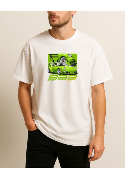 Hugo Boss 933 Baskılı T-shirt Beyaz
