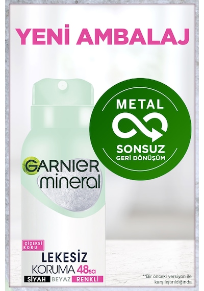 Garnier Mineral Lekesiz Koruma Antiperspirant Kadın Deodorant 150 ML