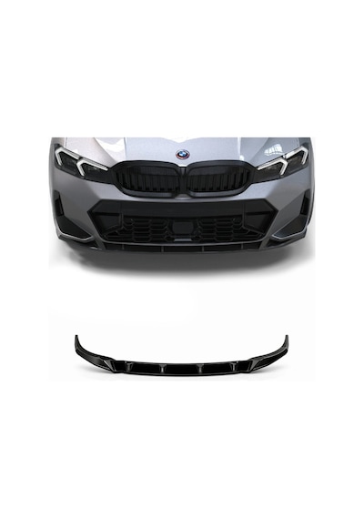 Bmw 3 Serisi G20 M Sport Lci 2022+ Ön Tampon Eki Lip Piano Black