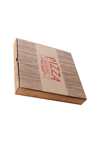 Baskılı Pizza Kutusu 100'lü 26 x 26 x 4 CM