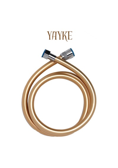 Yayke Gold Silikon 1.sınıf Kaliteli Pvc Kaplama Duş Hortumu Rose Gold