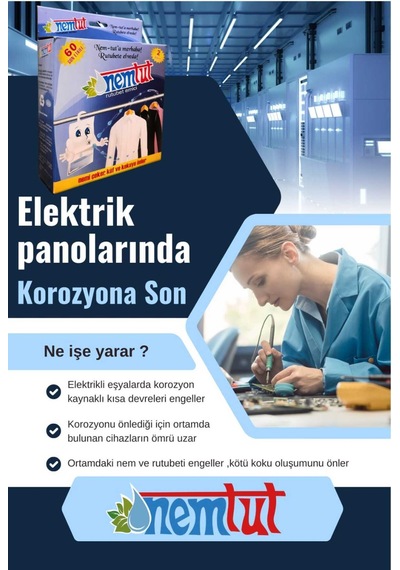 Hastane Ve Muayenehanelerde Rutubet Nem Giderici Kötü Koku Korozyon Önleyici 1 Kutu 2 Paket 1 Kg