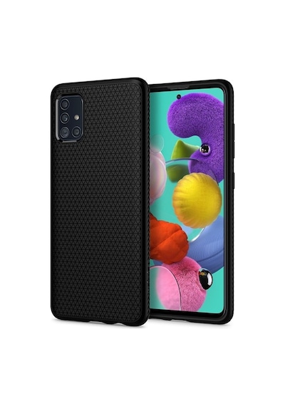Spigen Samsung Uyumlu Galaxy M33 İle Uyumlu Kılıf Rugged Armor Üst Düzey Koruma Siyah Karbon Kapak - Acs04161 Spigen Tr Garantili