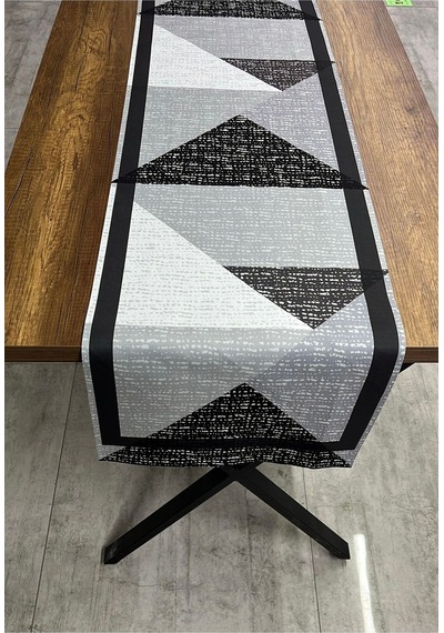 Geometrik Desenli Runner 40 X 140 Renkli