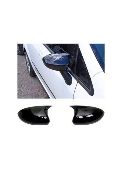 Fiat Albea Palio 2010 2011 2012 2013 İle Uyumlu Araca Özel Yarasa Batman Piano Black Ayna Kapağı Takımı 1 Adet