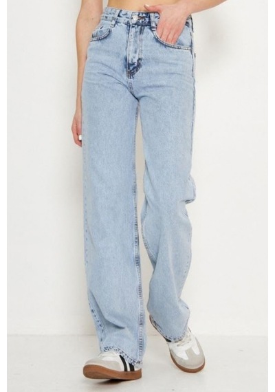 Balenbi Kadın Yüksek Bel Jean Yıkamalı Geniş Paça Wide Leg Kot Pantolon 1242 Buz Mavi W6 Balenbi Kadın Yüksek Bel Jean Yıkamalı Geniş Paça Wide Leg Kot Pantolon 1242 Buz Mavi W6