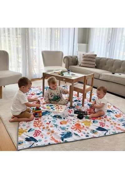 Çok Amaçlı Aktivite Örtüsü, Makinede Yıkanabilir Ve Kullanışlı 145x180cm