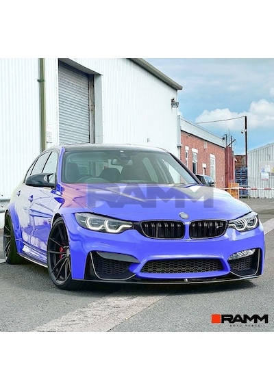 Bmw M3 M4 F80 F81 F82 F83 Ön Tampon Lipi + Flap Seti Parlak Siyah