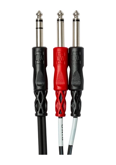 Hosa 1/4 İnç Trs M - Dual 1/4 İnç Ts M Insert Kablo 1 M Stp-201
