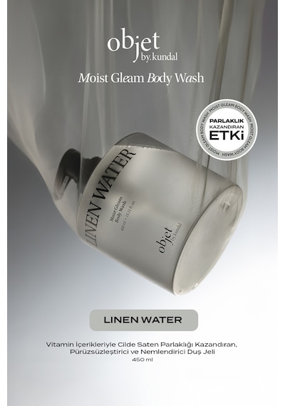 Pürüzsüzleştirici Nemlendirici Saten Bitişli Duş Jeli Kundal Moist Gleam Body Wash Linen Water Çiçeksi - Misk