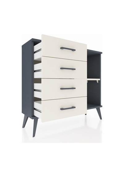 Arges Şifonyer Tek Raflı 4 Çekmeceli 88x30x80 Antrasit-aytaşı Aytaşı Arges Şifonyer Tek Raflı 4 Çekmeceli 88x30x80 Antrasit-aytaşı Aytaşı
