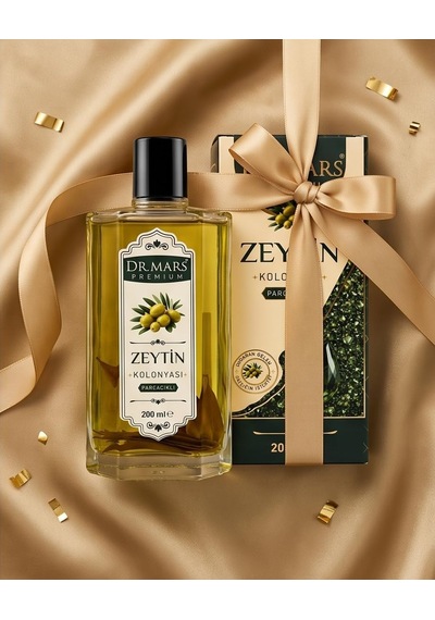 Dr.mars Premium Zeytin Kolonyası Parçacıklı 200 Ml, Cam Şişe