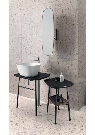 VitrA Plural Kare Yüksek Çanak Lavabo Mat Beyaz 7811B401-0016