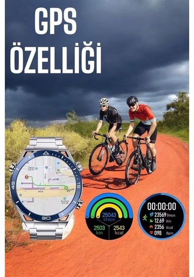 Akıllı Saat Yeni Nesil 2024 Model Metal Kordonlu Bluetooth Bağlan