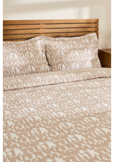 Kaşmir Home Breeze Çift Kişilik Yatak Örtüsü Takımı Bej Bej