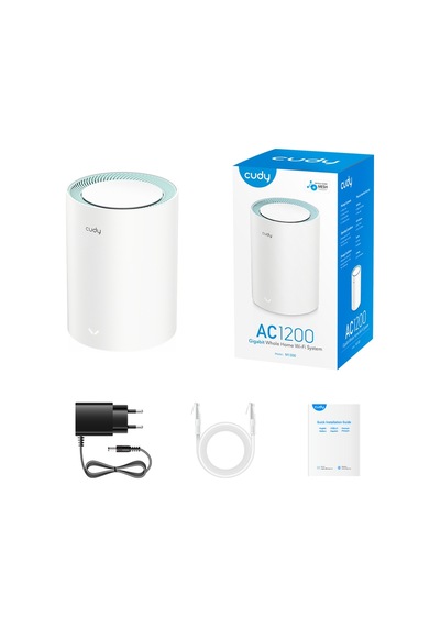 Cudy M1300 5/2.4ghz 867/300mbps,pptp/l2tp/openvpn/wireguard/ıpsecvpn,4dahili Anten,wi-fi Mesh Router