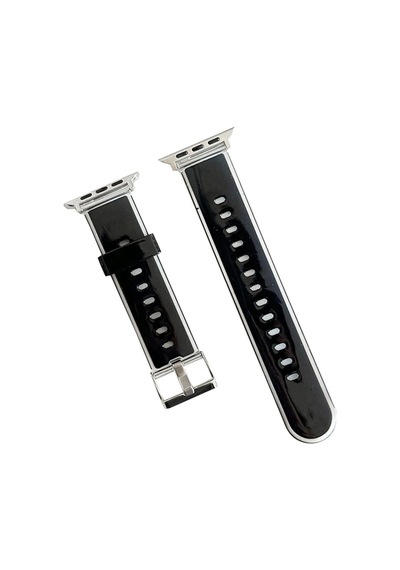 Apple Watch Uyumlu38mm Jelly Silikon Kordon Saat Değildir - Siyah