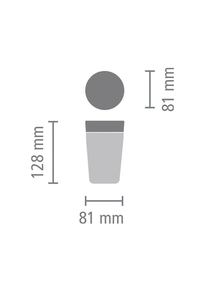Brb-8710755228728-006-01-make & Take Dark Grey Paslanmaz Çelik Termos Bardak 200ml Koyu Gri