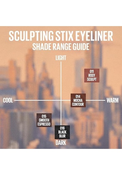 New York Sculpting Stix Çift Uçlu Göz Kalemi - 015 Smooth Espresso 0