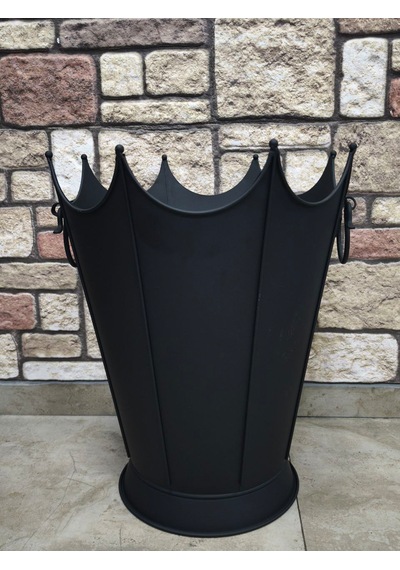 Flame Stove Fs-8193m Mat Siyah Oval Odun Kovası