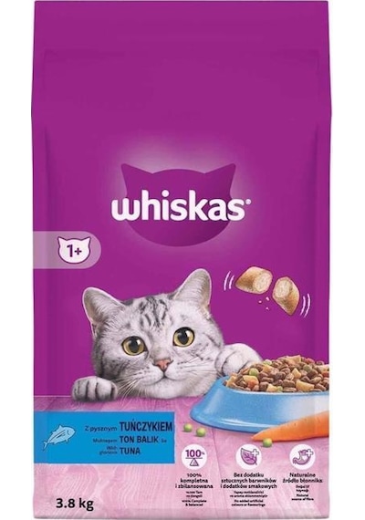 Whiskas Ton Balıklı Kuru Kedi Maması 3.8 Kg