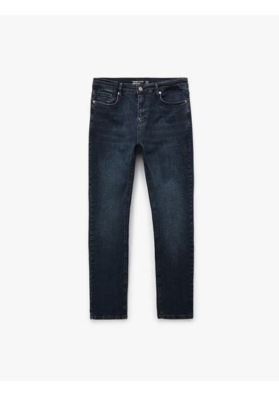 Koton Normal Bel Pamuklu Slim Fit Jean Pantolon - Brad Jean İndigo Stone 6sam40217nd İndigo - Taş Koton Normal Bel Pamuklu Slim Fit Jean Pantolon - Brad Jean İndigo Stone 6sam40217nd İndigo - Taş