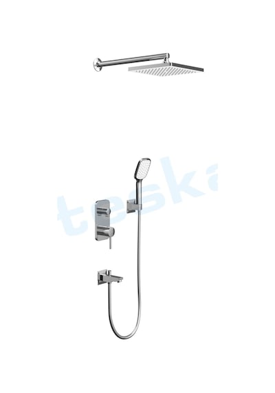 Teska As 2301 Agora Krom Iki Yönlü Ankastre Banyo Bataryası Seti Diğer