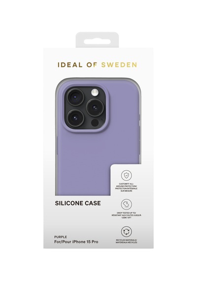 Silicone Case Apple Uyumlu iPhone 15 Pro Purple Mor