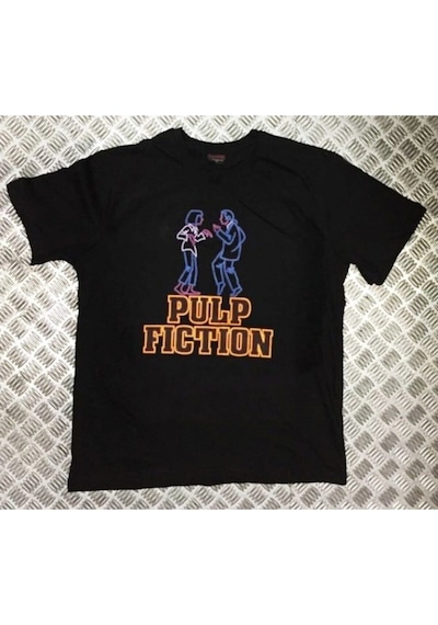 Stoned&Fame Unisex Siyah Pulp Fıctıon Baskılı T-shirt SIYAH