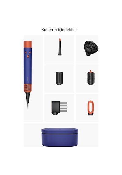 Dyson Airwrap I.d. Saç Şekillendirme Ve Kurutma Seti - Kıvırcık+bukleli Vinca Mavisi/topaz Vinca Mavisi