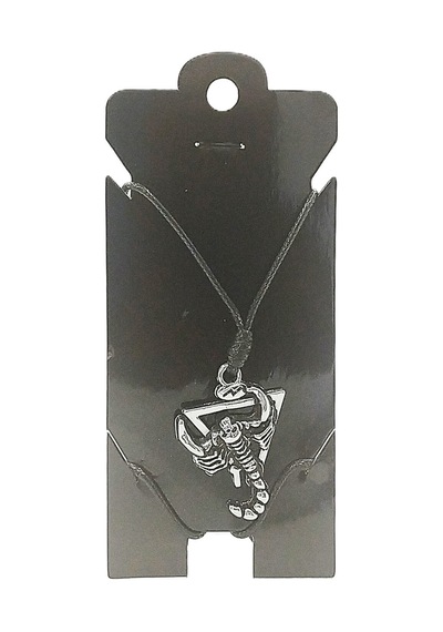 Kore İp Askılı Ve Krom Çelik Kaplamalı Unisex Tribal Kolye Kkrm-05 Gümüş9