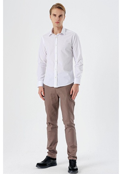 İmza Beyaz Uzun Kol Filafil Desen Filafil Sert Yaka Cepsiz Pamuklu Basic Slim Fit Gömlek 1004245008 Beyaz İmza Beyaz Uzun Kol Filafil Desen Filafil Sert Yaka Cepsiz Pamuklu Basic Slim Fit Gömlek 1004245008 Beyaz