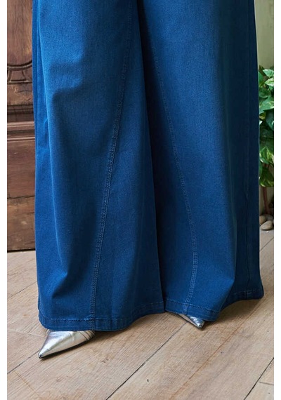 1162-denim Pantolon Etek Lacivert Lacivert