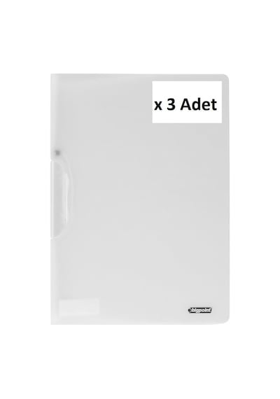 Bigpoint Yandan Sıkıştırmalı Dosya A4 Şeffaf X 3 Adet